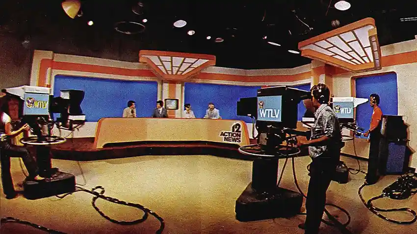 Indiana Broadcasting TV station in 1977